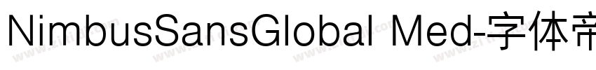 NimbusSansGlobal Med字体转换